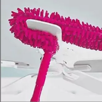 AlClean Flexible Micro Fiber Duster With Telescopic Stainless Steel Handle for Fan Cleaning Specially