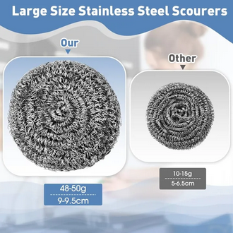 AlClean Stainless Steel Scrubber Dish Washing Sponge