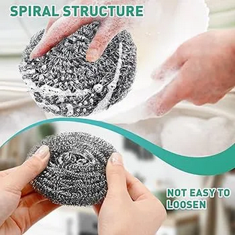 AlClean Stainless Steel Scrubber Dish Washing Sponge
