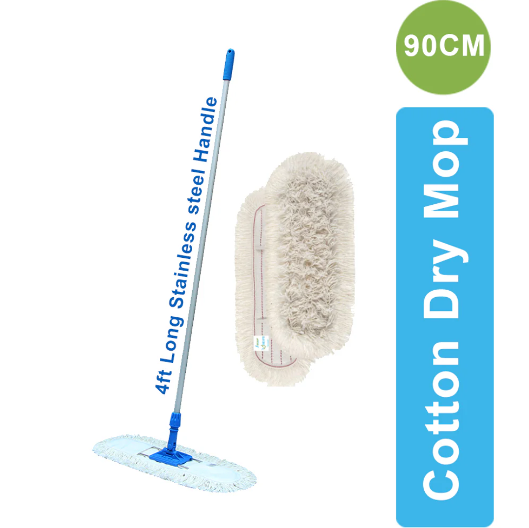 AlClean Ultimate Premium Cotton Dust Mop Floor Wash and Clean