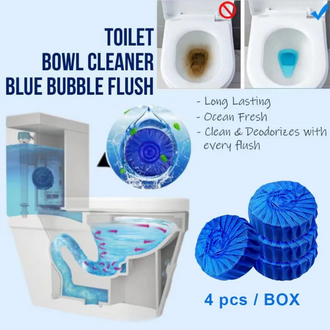 AlClean Pack of 4 Home Toilet Cleaner Ball Powerful Automatic Flush Toilet Bowl Deodorizer For Bathroom Cleaning
