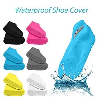 Waterproof Silicone Shoe Cover Reuseable Pair Large Size