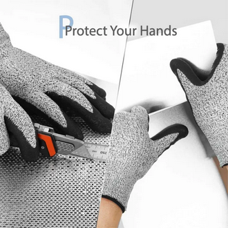 Cut Resistant Gloves For Kitchen, Protection Personified ,Food Grade Cut Resistance Gloves Safety Cut Proof Stab Resistant Stainless Steel Metal Mesh Work Butcher Gloves