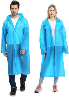 Reusable Raincoats for Adults, Opret Rain Ponchos with Hood and Sleeves Lightweight Waterproof Rain Coat for Men and Women