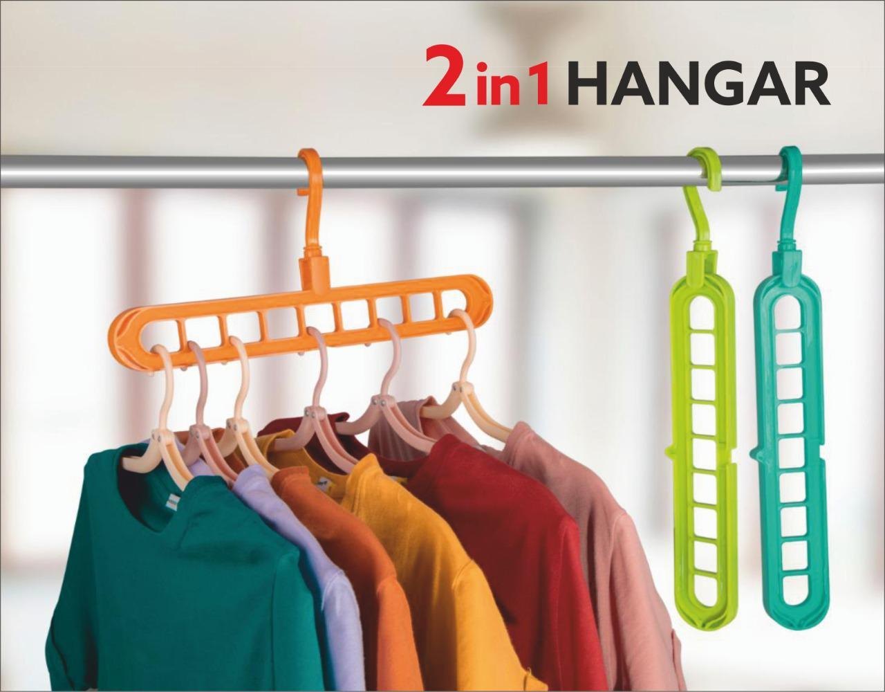 Multi port 360 Rotation Plastic 9 Holes Storage Clothes Hanger Space Saving Hanger Oraganizer Multipurpose Cloth Cloths