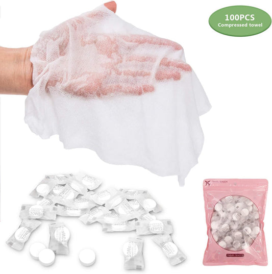 Magic Compressed Towel Tissue - White Travel
