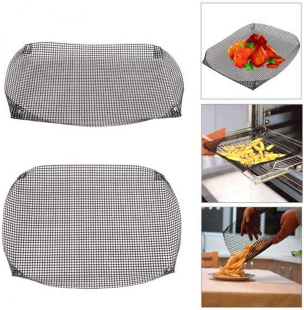Non Stick Oven Mesh Baking Tray Reusable Baking Tray Non Stick Oven Mesh Baking Tray Reusable Baking Tray Non-stick Cooling Rack Cooling Grid Baking Tray For Biscuit Cookie Bread Cake Baking Rack Kitchen Pastry Tools