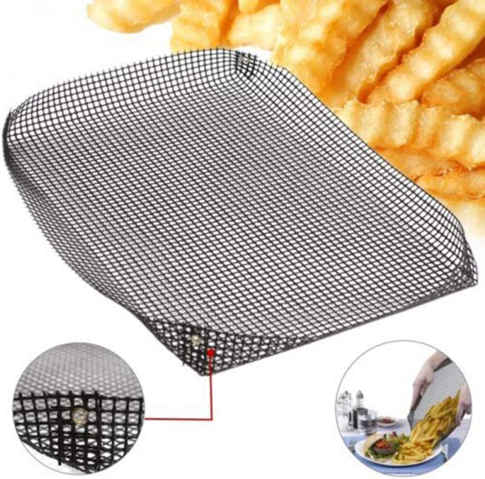Non Stick Oven Mesh Baking Tray Reusable Baking Tray Non Stick Oven Mesh Baking Tray Reusable Baking Tray Non-stick Cooling Rack Cooling Grid Baking Tray For Biscuit Cookie Bread Cake Baking Rack Kitchen Pastry Tools
