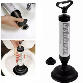 AlClean Toilet Dredge Drain Buster Toilet Air Plunger Sink Unclogger Strong Toilet Plunger Toilet Dredge Air Pump Blaster Toilet Flush Pump Plunger Opener Cleaner Pump for Bath Toilets, Bathroom, Shower, Kitchen Clogged Pipe Bathtub