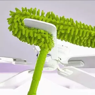 AlClean Flexible Micro Fiber Duster With Telescopic Stainless Steel Handle for Fan Cleaning Specially
