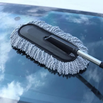 AlClean Car Wash Cleaning Brush Duster Dust Wax Mop Microfiber Telescoping Dusting Tool