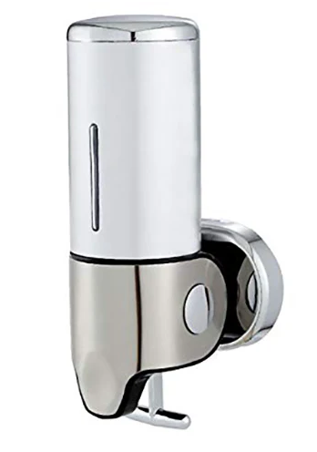 AlClean Liquid Soap Dispenser - White & Red 0.5 liter