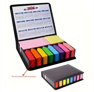 Desk Calender With Sticky Note & Sticky Slip For Office & Personal Use