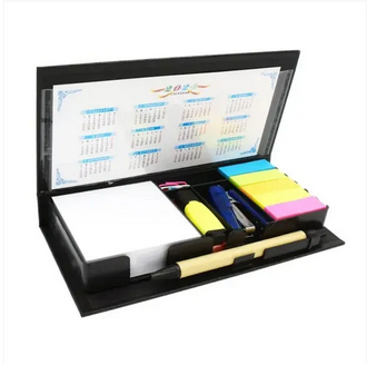 Desk Calender With Pen, Sticky Note & Sticky Slip For Office & Personal Use