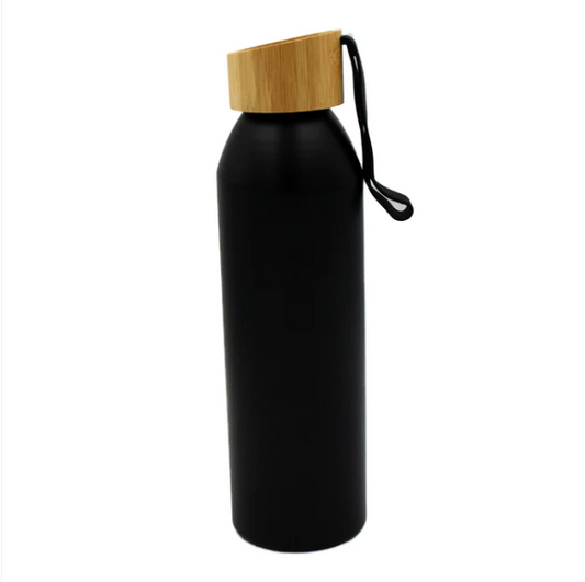 Aluminum Bottle with Wooden Cap 600ml