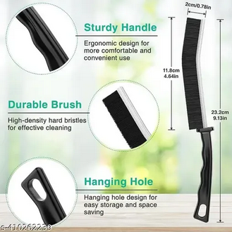 Pack of 4 - Gap Cleaning Brush for Fine Seam Corners and Grooves - Window Kitchen Bathroom Tiles Joints Microfiber Toilet WC Cleaning Tools