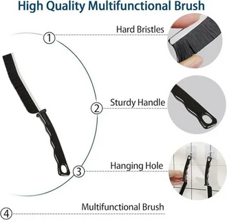 Pack of 4 - Gap Cleaning Brush for Fine Seam Corners and Grooves - Window Kitchen Bathroom Tiles Joints Microfiber Toilet WC Cleaning Tools