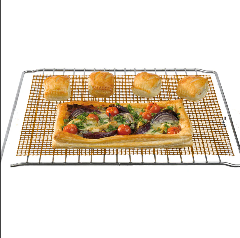 Non Stick Oven Mesh Baking Tray Reusable Baking Tray Non Stick Oven Mesh Baking Tray Reusable Baking Tray Non-stick Cooling Rack Cooling Grid Baking Tray For Biscuit Cookie Bread Cake Baking Rack Kitchen Pastry Tools