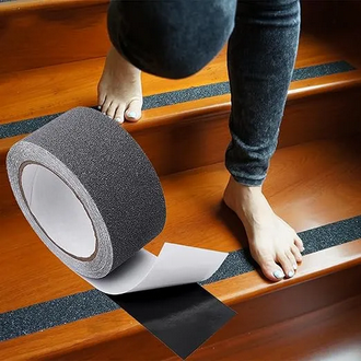 Anti Slip Tape for Stairs Outdoor/Indoor Safety Non Skid Roll for Stair Steps Traction Tread Staircases Grips Adhesive Non Slip Strips Nonslip Grip Tape Heavy Duty