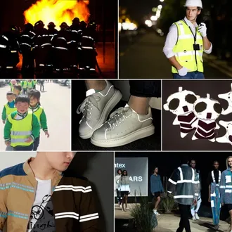 Highlight Reflective Film Safety Reflector Bag Shoes Cloth Glowing in Light Roadway Night Warning Strip 50mm (For Stitching) No Adhesive